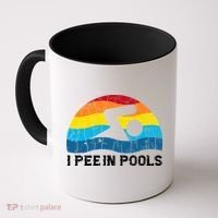 I Pee In Pools Funny Swimmer Swimming Coach Coffee Mug thumb 0