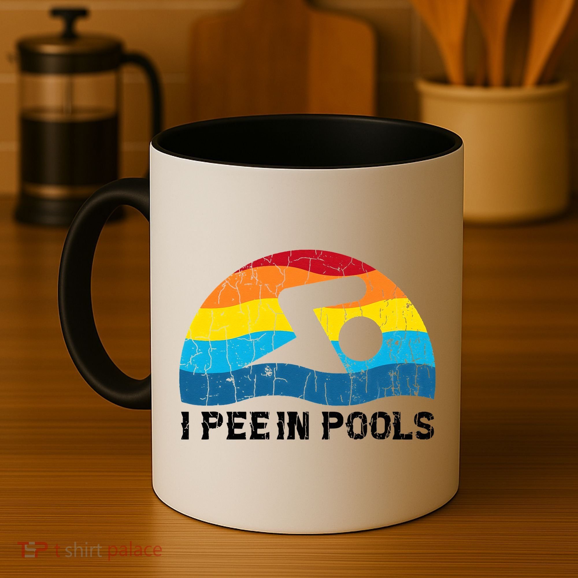 I Pee In Pools Funny Swimmer Swimming Coach Coffee Mug