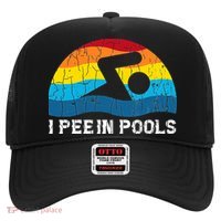 I Pee In Pools Funny Swimmer Swimming Coach Hat thumb 0