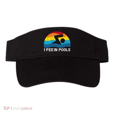 I Pee In Pools Funny Swimmer Swimming Coach Visor