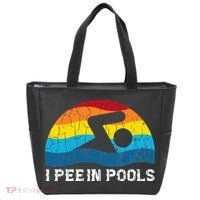 I Pee In Pools Funny Swimmer Swimming Coach Tote Bag thumb 0