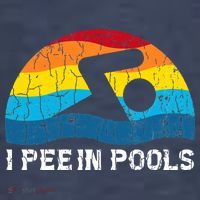 I Pee In Pools Funny Swimmer Swimming Coach Sweatshirt thumb 3