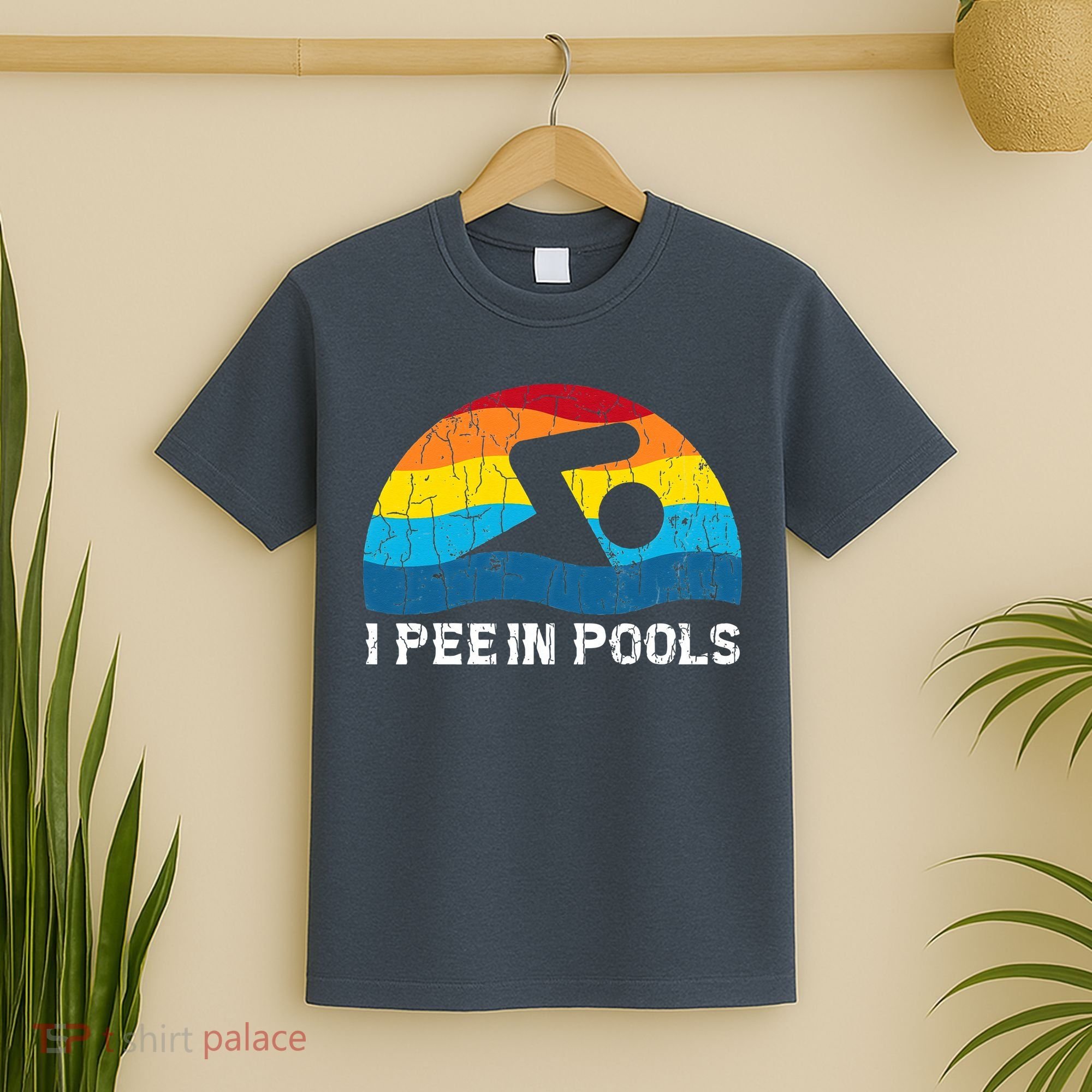 I Pee In Pools Funny Swimmer Swimming Coach T-Shirt