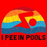 I Pee In Pools Funny Swimmer Swimming Coach Santa Hat thumb 1