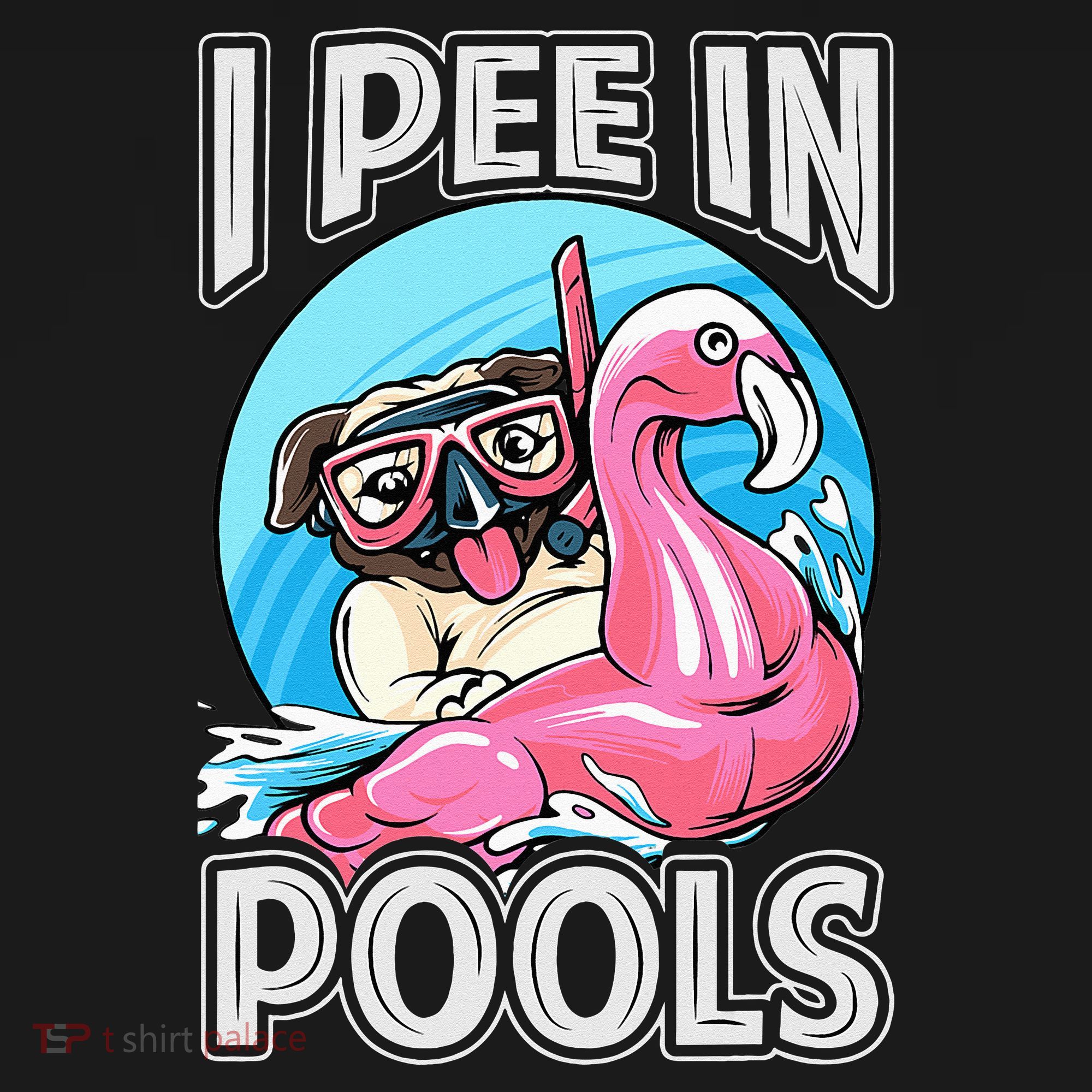 I Pee In Pools Funny Dog Swimming Pool Jokes Polo