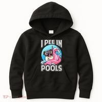I Pee In Pools Funny Dog Swimming Pool Jokes Kids Hoodie thumb 0
