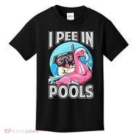 I Pee In Pools Funny Dog Swimming Pool Jokes Kids T-Shirt thumb 0