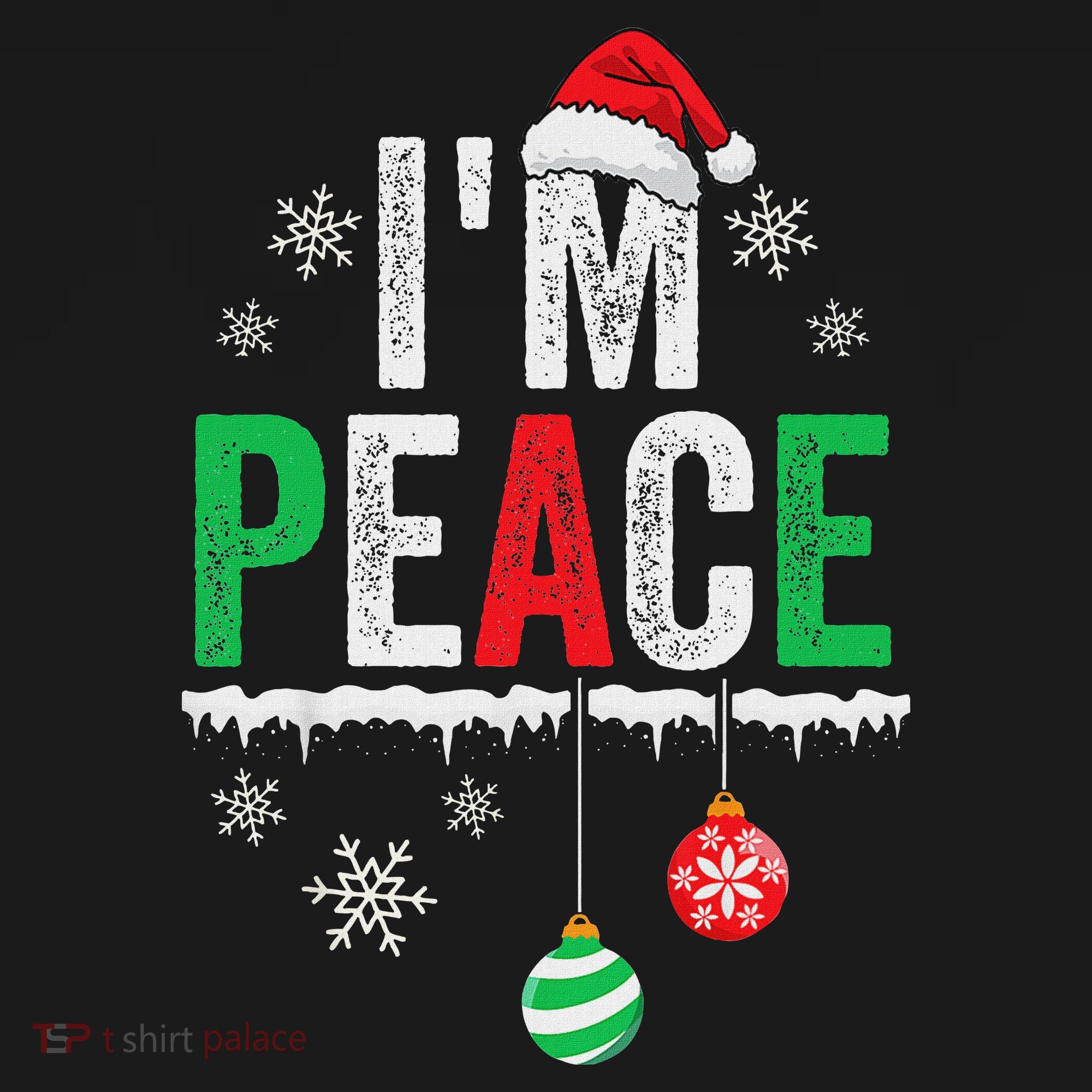 IM Peace I Come In Peace Funny Matching Couple Christmas Hoodie