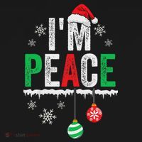 IM Peace I Come In Peace Funny Matching Couple Christmas Visor thumb 3