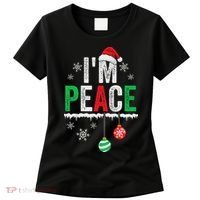 IM Peace I Come In Peace Funny Matching Couple Christmas Women's T-Shirt thumb 0