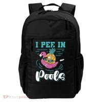 I Pee In Pools Swimming Joke Peeing In Public Pools Backpack thumb 0