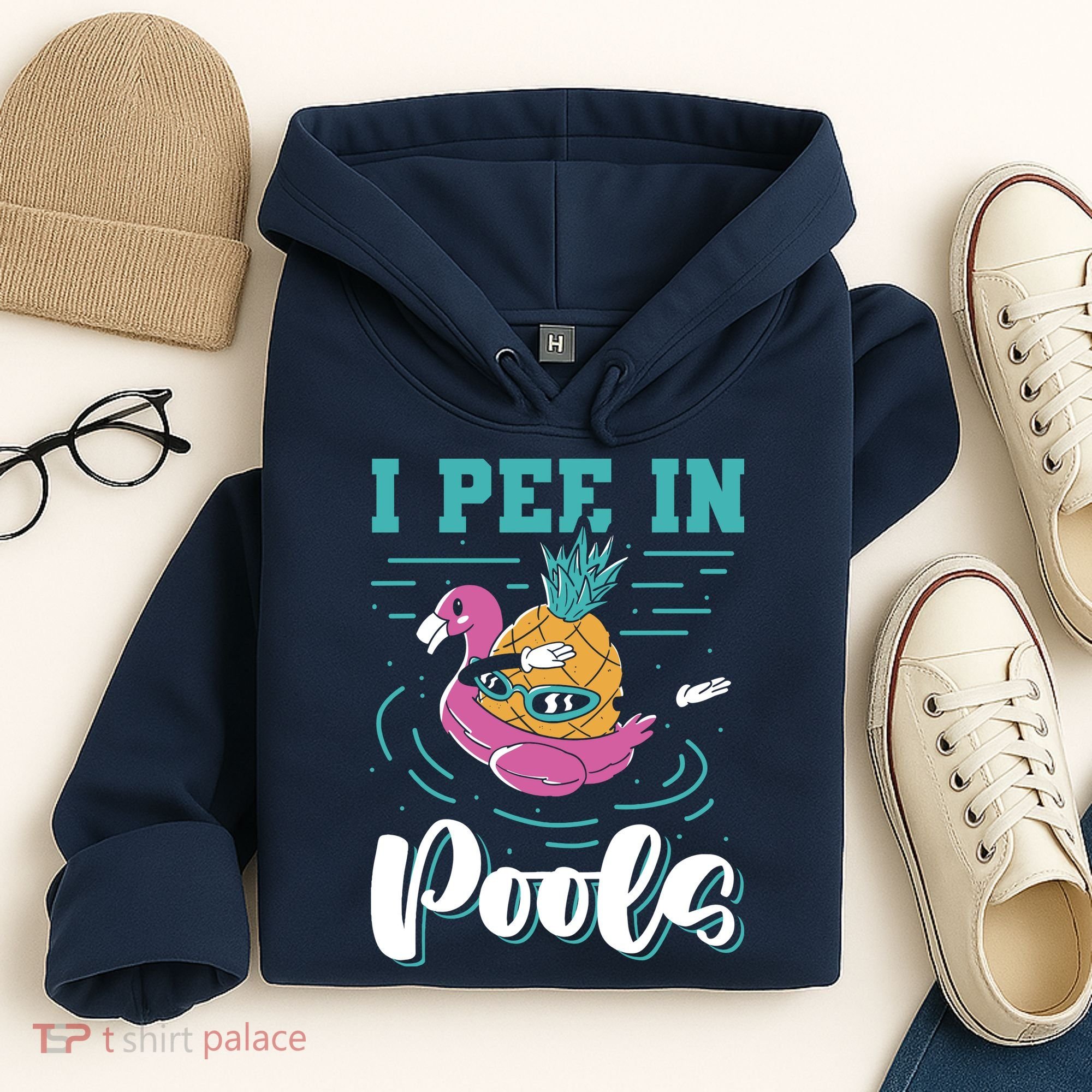 I Pee In Pools Swimming Joke Peeing In Public Pools Hoodie