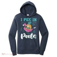 I Pee In Pools Swimming Joke Peeing In Public Pools Women's Hoodie thumb 0