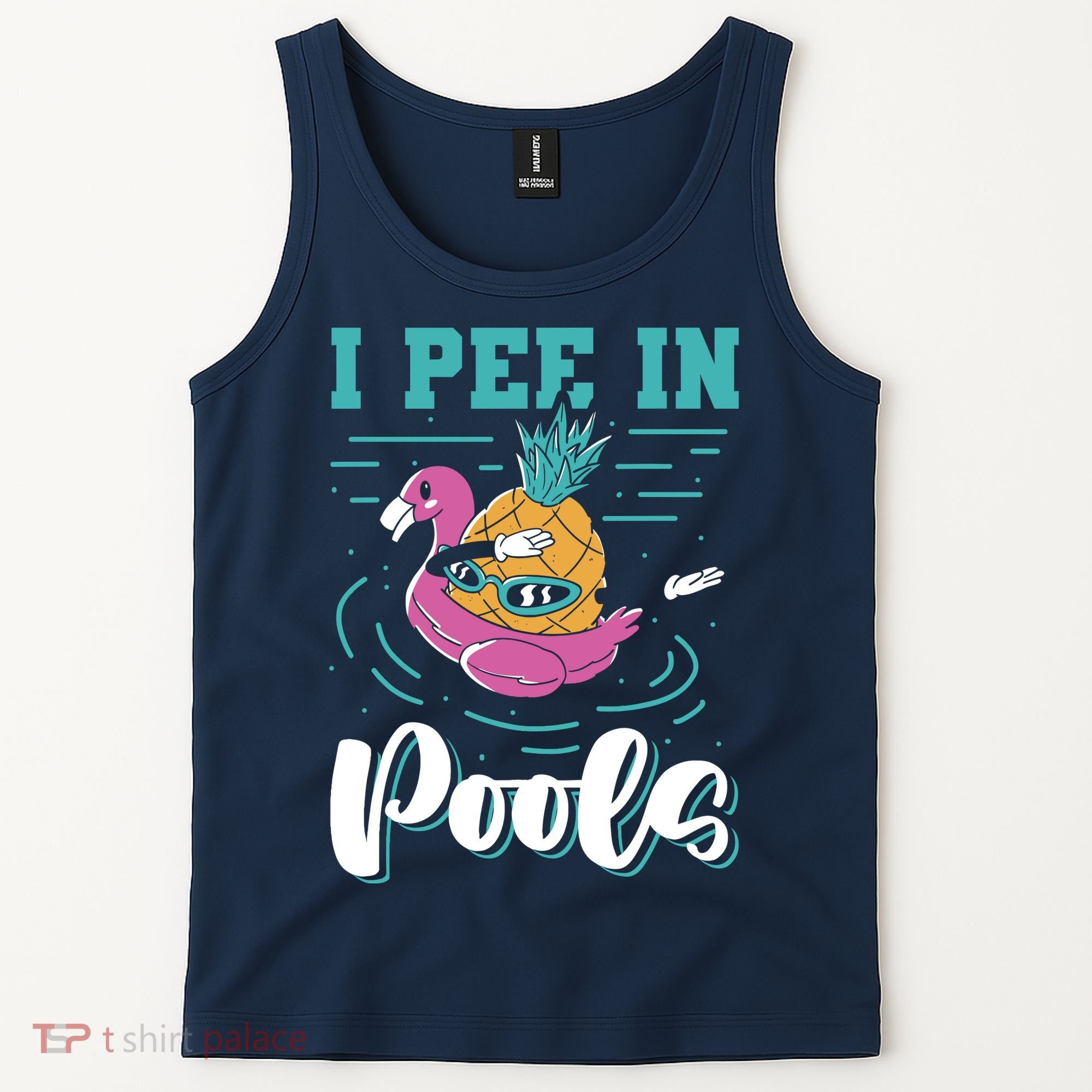 I Pee In Pools Swimming Joke Peeing In Public Pools Tank Top