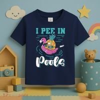 I Pee In Pools Swimming Joke Peeing In Public Pools Toddler T-Shirt thumb 3