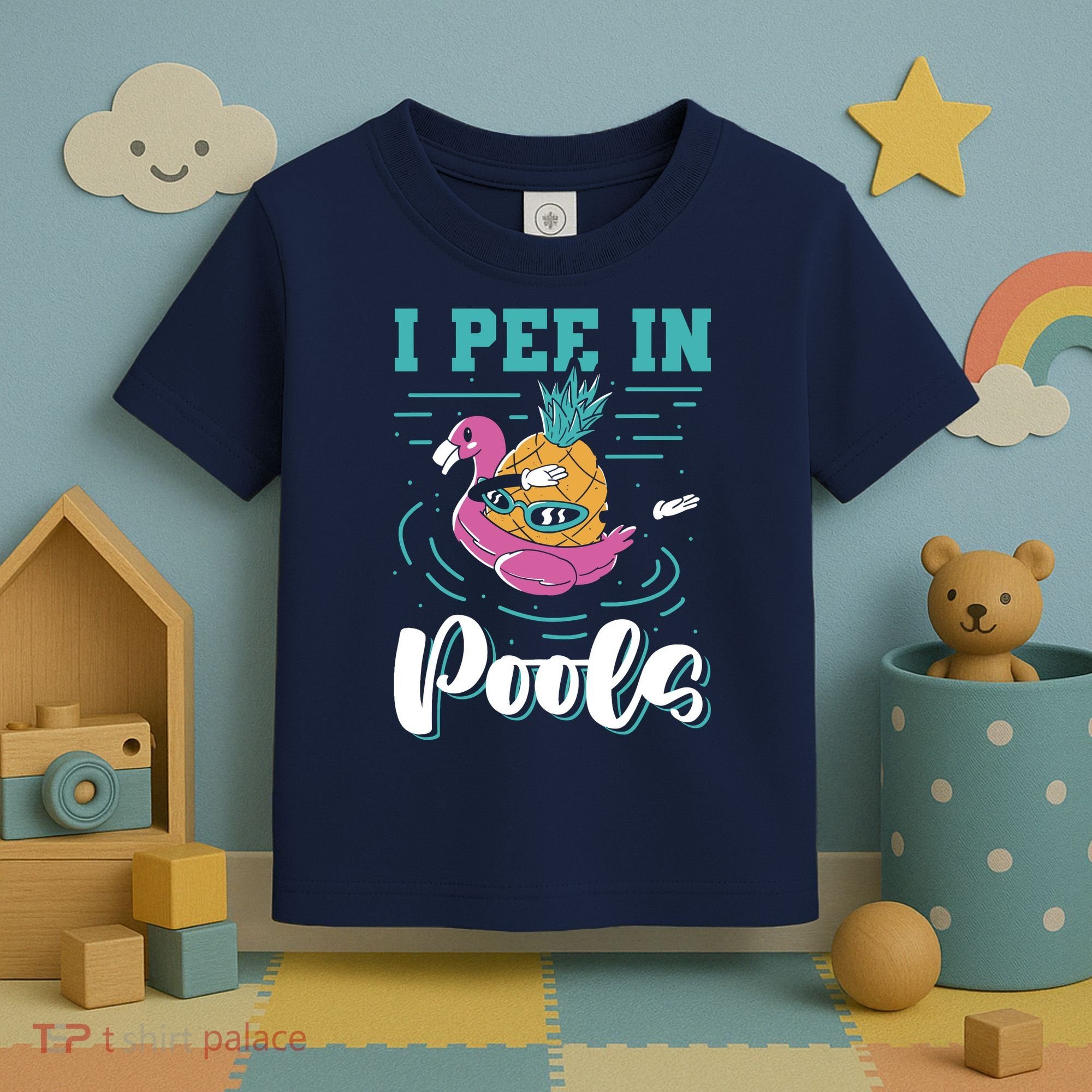 I Pee In Pools Swimming Joke Peeing In Public Pools Toddler T-Shirt