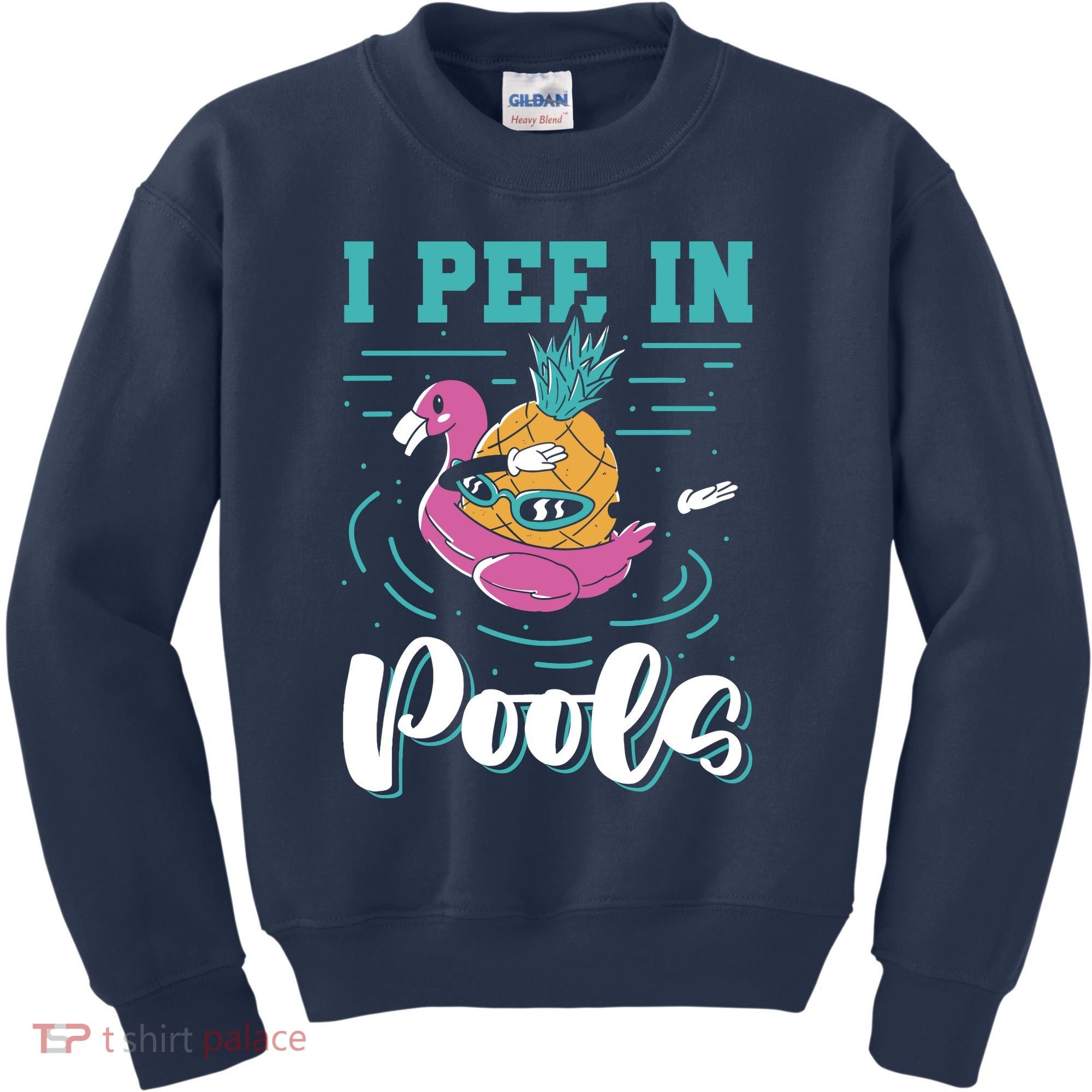 I Pee In Pools Swimming Joke Peeing In Public Pools Kids Sweatshirt
