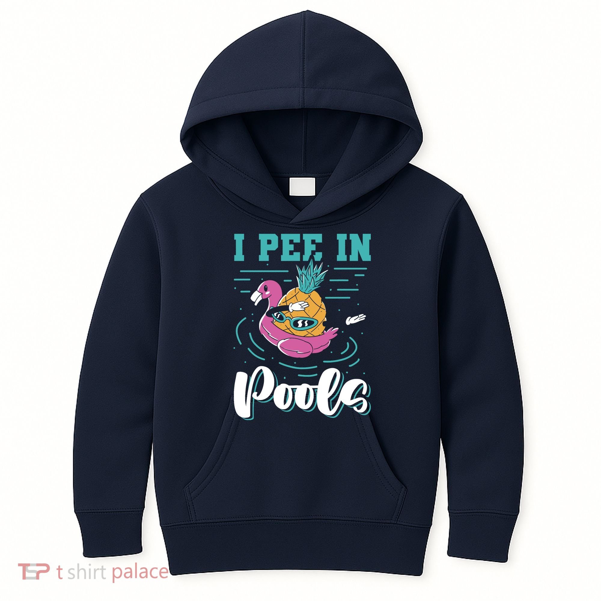 I Pee In Pools Swimming Joke Peeing In Public Pools Kids Hoodie