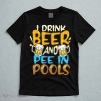I Pee In Pools Swimming Swim Drink Beer I Pee In Pools T-Shirt thumb 5