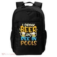 I Pee In Pools Swimming Swim Drink Beer I Pee In Pools Backpack thumb 0