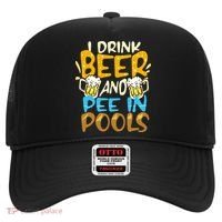 I Pee In Pools Swimming Swim Drink Beer I Pee In Pools Hat thumb 0
