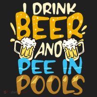 I Pee In Pools Swimming Swim Drink Beer I Pee In Pools Hat thumb 2