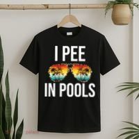 I Pee In Pools Funny Sarcastic Sayings Swim Swimmer Vacation T-Shirt thumb 2