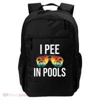 I Pee In Pools Funny Sarcastic Sayings Swim Swimmer Vacation Backpack thumb 0