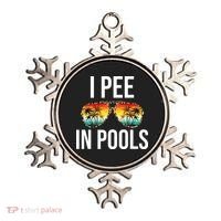 I Pee In Pools Funny Sarcastic Sayings Swim Swimmer Vacation Ornament thumb 0