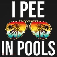 I Pee In Pools Funny Sarcastic Sayings Swim Swimmer Vacation Women's Tank Top thumb 5