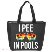 I Pee In Pools Funny Sarcastic Sayings Swim Swimmer Vacation Tote Bag thumb 0