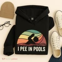 I Pee In Pools Swimming Swim Vacation I Pee In Pools Hoodie thumb 4