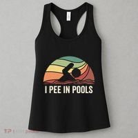 I Pee In Pools Swimming Swim Vacation I Pee In Pools Women's Tank Top thumb 3