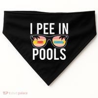 I Pee In Pools USA-Made Doggie Bandana thumb 0