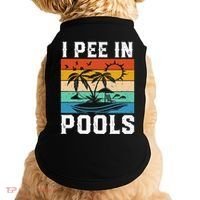 I Pee in Pools Funny Sayings for Pools Swimming Doggie Tank thumb 0
