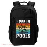 I Pee in Pools Funny Sayings for Pools Swimming Backpack thumb 0