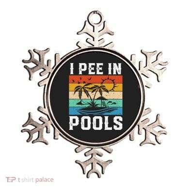 I Pee in Pools Funny Sayings for Pools Swimming Ornament