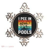 I Pee in Pools Funny Sayings for Pools Swimming Ornament thumb 0