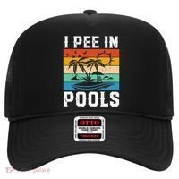 I Pee in Pools Funny Sayings for Pools Swimming Hat thumb 0