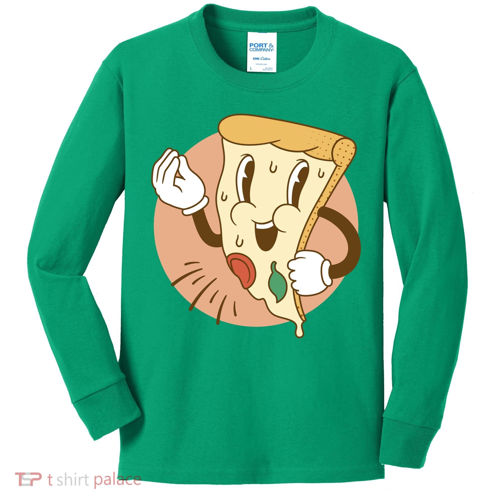 Italian Pizza Kids Long Sleeve Shirt