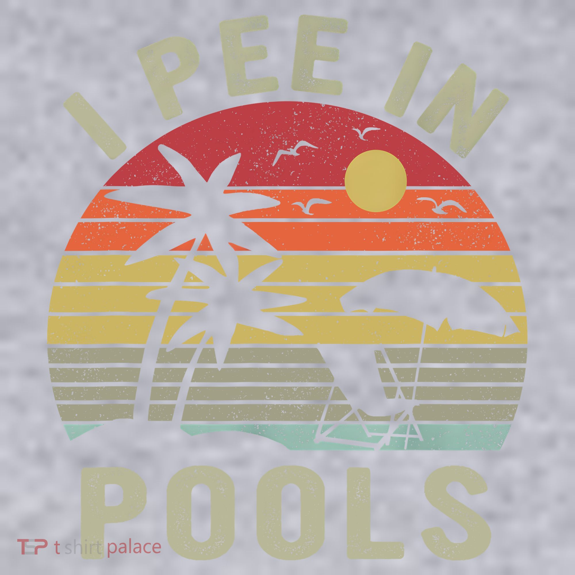 I Pee In Pools Sarcastic Sayings For Pools Lovers Retro Women's Racerback Cropped Tank