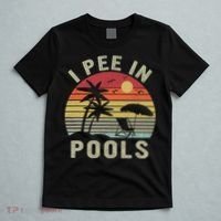 I Pee In Pools Sarcastic Sayings For Pools Lovers Retro T-Shirt thumb 5