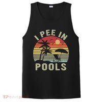 I Pee In Pools Sarcastic Sayings For Pools Lovers Retro PosiCharge Competitor Tank thumb 0