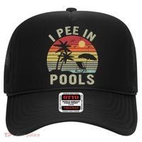 I Pee In Pools Sarcastic Sayings For Pools Lovers Retro Hat thumb 0