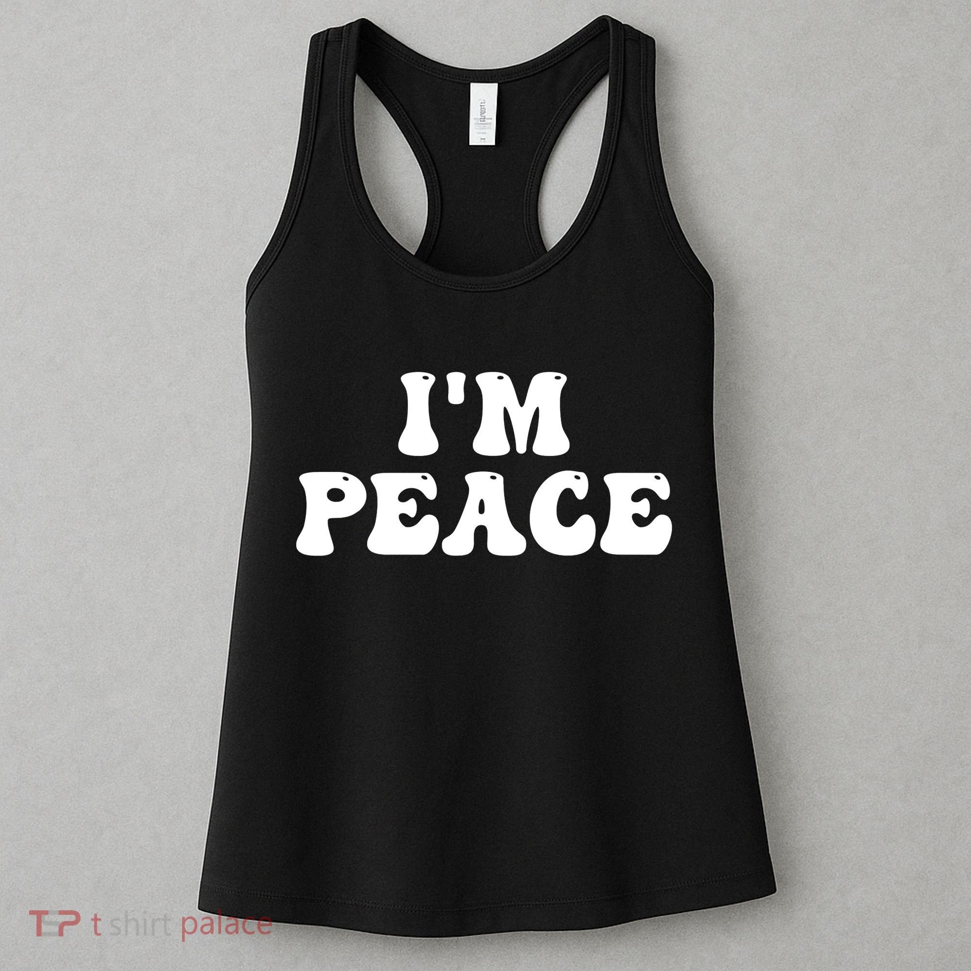 I'M PEACE - I COME IN PEACE Funny Couple's Matching A Women's Tank Top