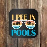I Pee In Pools Funny Jokes Sarcastic Sayings Coaster thumb 0