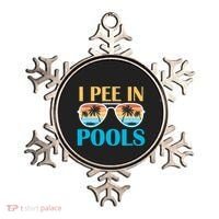 I Pee In Pools Funny Jokes Sarcastic Sayings Ornament thumb 0