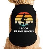 I Poop In The Woods Funny Outdoors Doggie Tank thumb 0