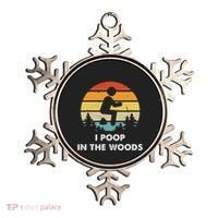 I Poop In The Woods Funny Outdoors Ornament thumb 0