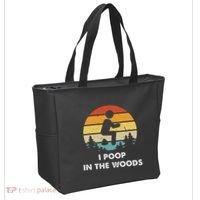 I Poop In The Woods Funny Outdoors Tote Bag thumb 2